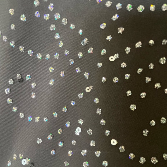 S. Levine Grey Sequin Top - Picture 3 of 4